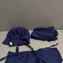 SATINIOR 2 Sets Chef Hats and Aprons with 2 Pockets Kicthen Cooking Baking Aprons Chef Halloween Costume for Home Holidays