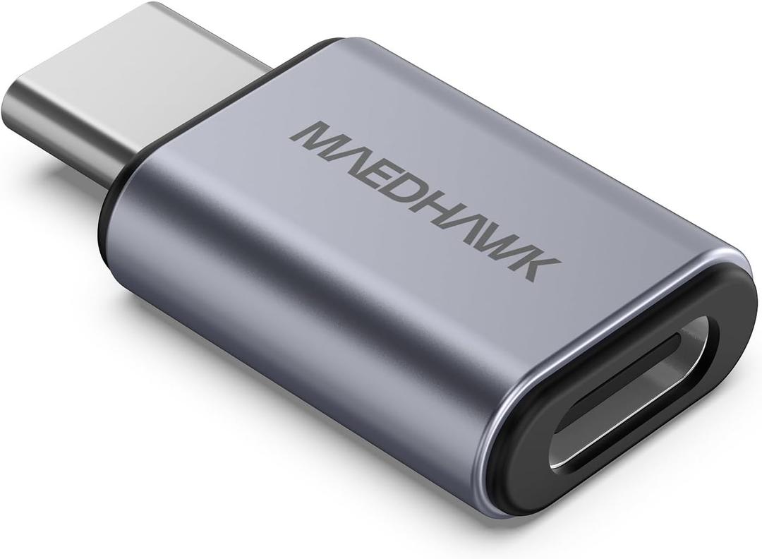 MaedHawk Bypass 2.0 Motorcycle CarPlay Bluetooth Headset Adapter with Passthrough USB-C Charging Port (Grey)