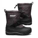 Northside Kids Frosty XT Snow Boot Waterproof Insulated - Seam Sealed Warm Liner Reflective Pull Traction Sole - Lightweight Stylish Winter Footwear, Dark Gray/Red, 11