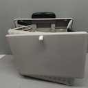 Foldable Utility Cart Portable Crate Rolling Dolly with Telescopic Handle,Can be Pulled diagonally, Magnetic Retractable Lid, 360Swivel Climbing Wheels for Shopping Carrying Groceries Move White (Whitepro)