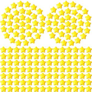 Lenwen 80 Pieces Yellow Star Stress Ball Bulk, 2 Inch Foam Mini Star Stress Relief Toy for Teens and Adults Students Bag Fillers, School Carnival Prizes, Employee Appreciation Gifts