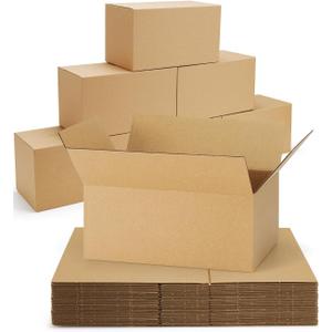 40-Pack-Small-Shipping-Boxes-9x6x4, Corrugated-Cardboard-Boxes-for-Packaging-Small-Business, Brown-Boxes-Mailers