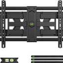 USX Mount Ultra Slim TV Wall Mount for 37-90 inch TVs, Low Profile Full Motion TV Mount with Swivel Articulating Dual Arms, Wall Bracket for Max VESA 600x400mm Holds 120lbs, Fits 16"/18"/24" Studs
