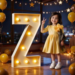 Marquee Letters 3 Feet Tall Large Light Up Letters Z Happy Birthday Decorations Marry Me Engagement Party Decor Yellow Light Birthday Decorations Balloon Arch Kit Foam Sign Z