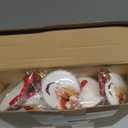 Yulejo 24 Pcs Christmas Photo Ornament Ball Clear Picture Holder Plastic Hanging Christmas Photo Frame Ornaments DIY Personalized Family Picture Baubles for Xmas Tree Decoration