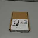 USB Headset with Microphone for PC, Single Ear Wired Headset with Noise Canceling Mic for Work, Lightweight Computer Headset with in-line Control for Call Center, Teams, Zoom, WFH
