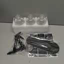 Coffee Syrup Dispenser for Coffee Bar, Glass Syrup Bottle with 1/4 oz Large Capacity Pump, Syrup Pump Dispenser with Pump for Coffee Station, Black with Tray,16.9oz, Set of 3