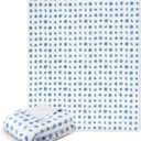 SmoothNovelty Ocean Life Ocean Beach Coastal Throw Blanket 50x60in Blue Nautical Coastal Bed Blanket Seashell Starfish Soft Flannel Throw Blankets for Adults Sofa Couch Bed Room Birthday Gift Decor