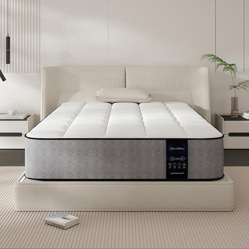 LETMOON 10 Inch Twin Mattress, Medium Hybrid Twin Size Mattress in a Box with Cooling Memory Foam & Pocket Springs, Motion Isolation, Fiberglass Free