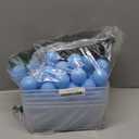 5 Containers with  40MM Ping Pong Balls, 69 Pack Assorted Colored Plastic Balls for Beer Pong, Arts and Craft Blue
