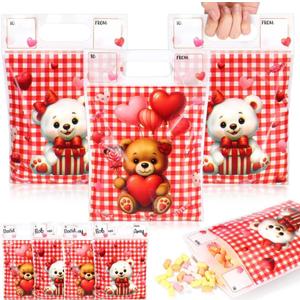 Valentine's Day Plastic Gift Bags 7x10 inch