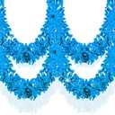 33 Ft Christmas Tinsel Garland Shiny Thick Baby Blue Tinsel Decor Xmas Tree Decorations Metallic Twist Foil Garland for Birthday Holiday New Year Parties Indoor Outdoor Party Supplies - Baby Blue