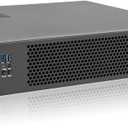 RackChoice MicroATX/Mini-ITX 2U Rackmount Server Chassis max 7x3.5 Bay / USB3.0 with 2.0 Adapter Support ATX PSU Either top or Side Cooling Depth 15.7" Black