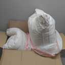 Serta Hotel Collection Pillows Queen Size Set of 2 White Goose Feather Down Fiber Gusseted 100% Cotton Pillow for Back, Stomach or Side Sleepers