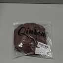 QINSEN Women's Long Sleeve Bodysuit V Neck Body Suits Seamed Cup Going Out Tops Shirt Size Medium