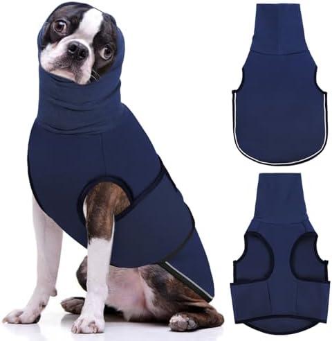 Amazon.com : AOFITEE Dog Anxiety Vest, Dog Anxiety Calming Hoodie, Pet Thunder Jacket Calming Shirt for Fireworks, Thunder, Travel, Separation, Noise Block & Ear Protection Recovery : Pet Supplies L