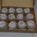 12 PC Mini Glass Candle Holders Ribbed Glass 2" Tall Round