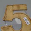 Charcuterie Board Digit '5' Tall 11.4 Inch - Eco-Friendly Bamboo Letters Fillable for Fruit Cheese Platter, Food Dish Plates - Birthday Baby Shower Party Decorations