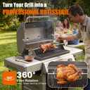 7652 Rotisserie Kit for Weber Genesis II 200/300, 13W Motor, Stainless