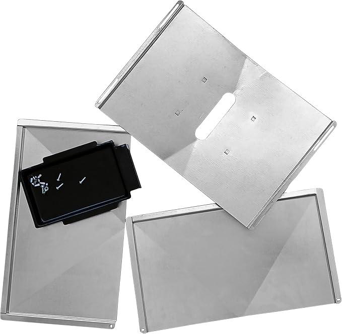 Replacement Grease Tray Set for Bbq Grill Models from Nexgrill, Dyna Glo, Kenmore, Backyard Grill, BHG, Uniflame and Others
, 7,5x15/ 6,5x15