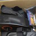 Under Desk Elliptical Machine, Upgraded 6 Adjustable Resistance &15 Speeds Electric Elliptical Leg Exerciser while Sitting for Seniors with Forward & Reverse Direction, Touch Screen and Remote Control