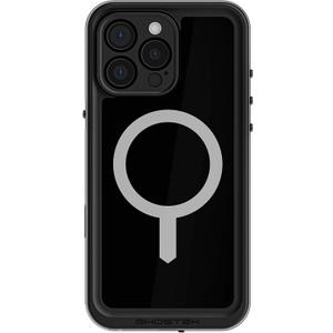 Ghostek Nautical Slim Apple iPhone 16 Pro Max Case Waterproof - Built-in Screen and Camera Lens Protector, Compatible with Apple MagSafe Accessories Designed for iPhone 16 Pro Max (6.9", Black)