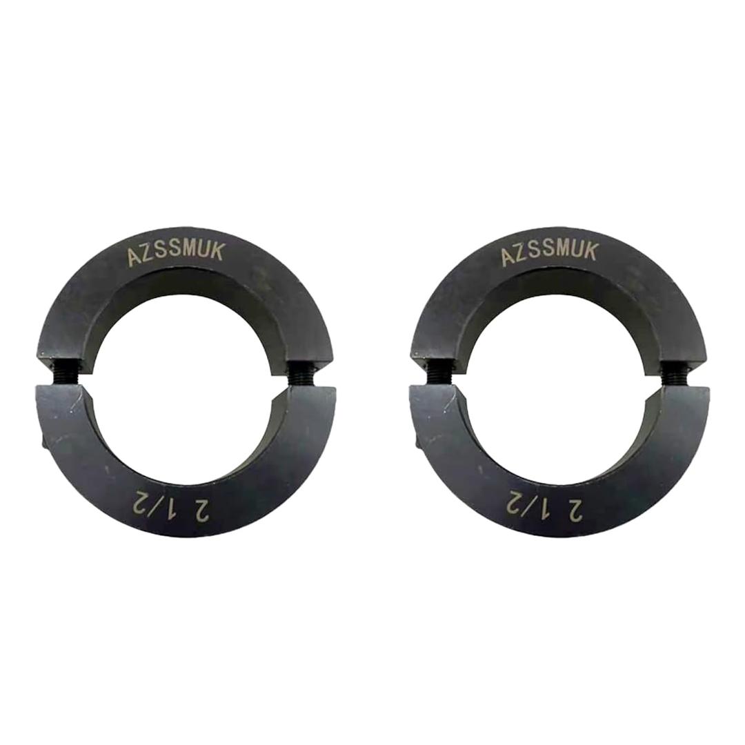 Shaft Collar Bore 2-1/2'' Double Split Black Oxide Set Screw Durable Shaft Collars Suitable for Machinery and Industrial Use 2 Pieces