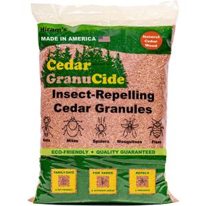 GranuCide Cedar Granules | Cedar Chips for Home & Garden | Repels Ants, Aphids, Spiders, Mosquitos | Smells Great & Easy to Use | 1 Bag (8 lbs)