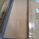 DOLLAR BOSS Narrow Linen Bulletin Board 36"x12" Long Cork Board, Brown