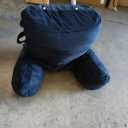 Nestl Reading Pillow with Shredded Memory Foam, Designed for Sitting Up in Bed and Couch, Back and Arms Adjustable Support for Adult & Teens Backrest Pillows for Reading, with Washable Cover Navy Blue