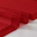 SpaceDresser Sheer Voile Window Treatment Rod Pocket Curtain Panels for Kitchen Bedroom Living Room Drapes Sunlight Filtering Privacy Semi Home Decor Assorted Colors Sizes (Christmas Red, 52 W x 63 L)