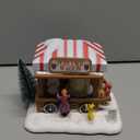 Christmas Village Houses, LED Lighted Popcorn Village with 8 Music, Christmas Popcorn House Figurine Building Home Decor