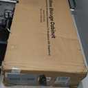 Nicetree Shoe Cabinet Organizer with 2 Flip Drawers, Freestanding Narrow Rack with Metal Legs, Farmhouse Slim Shoe Storage for Entryway, Foyer, Hallway, Rustic Brown