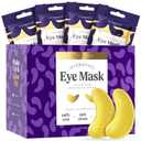 DERMORA Golden Glow Under Eye Patches (100 Pairs Eye Gels) | Rejuvenating Treatment | Dark Circles, Puffy Eyes, Refreshing, Revitalizing, Travel, Wrinkles (Original)