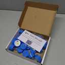 LANKER 24 Pack LED Tea Lights Candles, Flickering Blue Flameless Tealights, Long Lasting Battery Operated Fake Candles, Decoration for Halloween and Christmas (Blue - 24pcs)