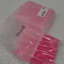 Syhood 12 Pcs Plastic Hair Rollers for Women Large Size Curlers Set Snap Roller Clips with Rat Tail Comb for Long Medium Short Hair Bangs, Salon Hairdressing Styling Tool(2.6 x 1.4 Inch,Pink)