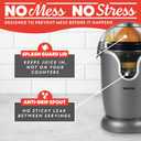 Gourmia Automatic Citrus Juicer - 17 oz Capacity, One-Touch Operation, Universal Cone, Anti-Drip Spout, Dishwasher-Safe Accessories, Compact Quiet 60W Motor