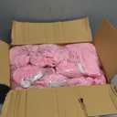 LZY 20pcs Spandex Chair Cover Stretch Slipcovers for Wedding Party, Dining Banquet Chair Decoration Covers (Pink, 20)