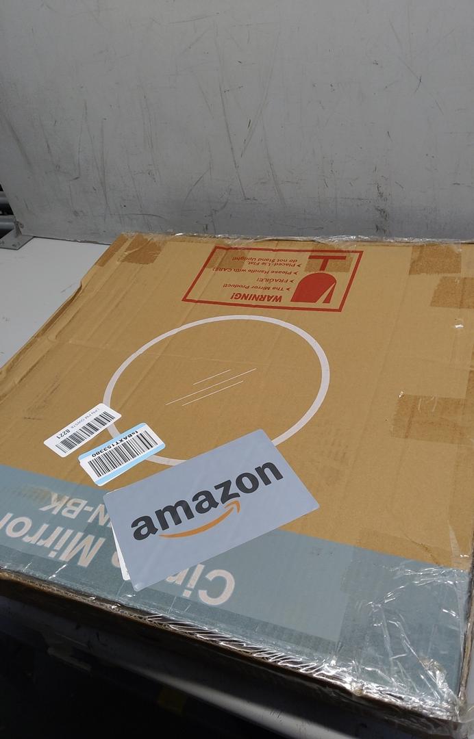 Circle Mirror Black, 20"