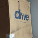 Drive Medical Lightweight Folding Transport Wheelchair - Reliable Mobility Support - Durable Steel Frame - Swing-Away Footrests - Compact Travel Design - Silver (1 Count (Pack of 1))