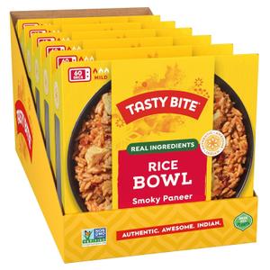 Tasty Bite Smoky Paneer Biryani Rice Bowl, Ready to Eat, Microwaveable, Gluten Free, 7 Ounce (Pack of 6), BB Date (July 31, 2026)