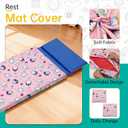 2PCS Cover Replacement Compatible with Kindermat 4 Section Rest Mat,Pink,Soft Breathable and Washable Sheet for Preschool Kindergarten Toddler Daycare(Mat Not Included)