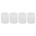 4Pcs 3D Printer Heat Bed Leveling Parts, 16mm Heat Bed Mounts Column, Silicone Column Solid Mounts, Stable Hotbed Tool Heat Resistant Buffer for I3 Plus A8 D9 (White)