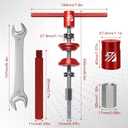 BUCKLOS Bike Headset Press-in Tool, Bottom Bracket Install Tool Kit, Bearing Press Tool, Bicycle Repair Accessories Suitable for Most Bike headsets and Some Press-in Bottom Brackets (HST-RED)