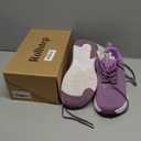 Wide Toe Box Shoes Women Sneakers Extra Wide Width Arch Support Non-Slip Tennis Athletic Ultralight Running Shoes for Women Walking Diabetic Plantar Fasciitis Footwear 6-12 (7.5 Wide, Purple)