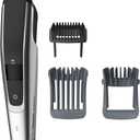 Philips Norelco Beard Trimmer and Hair Clipper Series 5500, electric, cordless, one pass beard trimmer and hair clipper with washable feature for easy clean - No blade oil needed - BT5511/49 (Black)