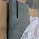 LINSY HOME Sectional Couch, 111'' W Corduroy U Shaped Sofa with Sleepable Armrests, 4 Seat Couch with Double Chaises, Deep Seat Sofa for Living Room, Army Green