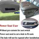 NLQR Driver and Passenger Side Bottom and Top Seat Covers & 2Pcs Seat Armrests & Driver Bottom Foam Cushion Compatible with Chevy Silverado Avalanche Tahoe Suburban Yukon GMC Sierra 2003-2007