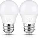 LED Refrigerator Light Bulb, 40 Watt Equivalent A15 Fridge Bulb Waterproof, Daylight White 5000K, 550LM E26 Base, 5W Appliance Bulb, 2-Pack