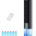 42 INCH Swamp Cooler Air Conditioner w/4 Mode & 3 Speed, 15H Timer, Aroma&Memory Function, Portable Air Conditioners No Windows Needed, 6 Ice Packs, 1.1-Gal Dual Tank Portable AC Unit for Room